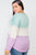 Plus Size Colorblock Soft Knit Top