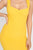 Ruffle Strap Ribbed Mini Dress