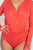 Front Wrap V Neck Bodysuit