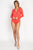 Front Wrap V Neck Bodysuit