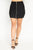 Faux Suede Front Zip Skirt