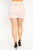 Faux Suede Front Zip Skirt