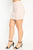 Faux Suede Front Zip Skirt
