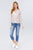 Long Sleeve V-neck W/button Down Print Mesh Knit Shirts