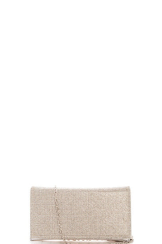 Princess Multi Rhinestone Clutch With Chain