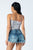 Spaghetti Strap And V Neck Bodysuit