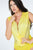 Pleated Overlap Front Bodysuit