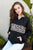 Contrast Leopard Print Front Zipper Up Kangaroo Pocket Windbreaker Hoodie