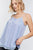 Boho Scallop Lace Trim Detailed Button Down Solid Subtle Textured Slit Side Overlay Layered Cami Top