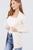 Long Sleeve Rib Banded Open Sweater Cardigan W/pockets