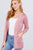 Long Sleeve Rib Banded Open Sweater Cardigan W/pockets