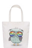 Stylish Cute Sunglasses Owl Print Ecco Tote Bag