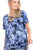 Tie Dye Print Short Sleeve Top