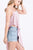 Solid Knit Top Is Fearing A Round Neckline And Side Hi-low