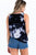 Tie-dye Knit Top Featured In A Scoop Neckline And Sleeveless