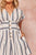 A Striped Woven Romper