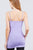 Basic Adjustable Spaghetti Strap Tunic Cami W/ Shelf Bra
