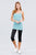 Basic Adjustable Spaghetti Strap Tunic Cami W/ Shelf Bra