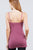 Basic Adjustable Spaghetti Strap Tunic Cami W/ Shelf Bra