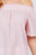 Short Sleeve Off The Shoulder Eyelet Woven Top
