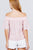 Short Sleeve Off The Shoulder Eyelet Woven Top