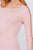 Long Sleeve W/strappy Detail Round Neck Rib Sweater Top