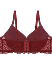 Push Up Velvet And Lace Bra