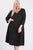 V Neck Hidden Pocket Swing Dress