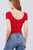 Solid Short Sleeve Scoop Neck Bodysuit