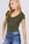 Solid Short Sleeve Scoop Neck Bodysuit