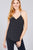 V-neck W/back Strap Dot Print Woven Cami Top