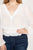 Waist Smoking V Neck Blouse