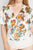 Floral Print Front Warp Bodysuit