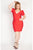 Satin Puff Sleeves Mini Dress