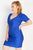Satin Puff Sleeves Mini Dress