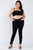 Plus Size Open Stripe Back Cami Strap Athletic Lounge Bra
