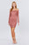 Long Sleeve Scallop Off Shoulder Lace Mini Dress