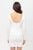 U Neck Of Front And Back Side, Basic Rib Dress With Long Sleeve