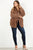 Plus Size Faux Fur Hip Length Jacket