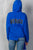 Uneven Hem Graphic "venice" Pullover Hoodie