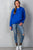 Uneven Hem Graphic "venice" Pullover Hoodie