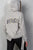 Uneven Hem Graphic "venice" Pullover Hoodie