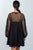 Boho Black Floral Lace Cami Swing Mini Dress