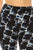 Long Yoga Style Banded Lined Abstract Printed Knit Legging With High Waist.