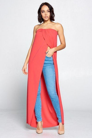 Strapless Long Top