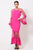 Bell Sleeve Mesh Combined Fashion Long Dress