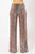 High Waist Colorful Sequins Pattern Pants