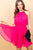 Round Neck Waist Smocking Back Button Pleats Bottom Skirt Solid Dress