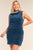 Plus Size Sleeveless Ribbed Knit Semi-turtleneck Mini Dress