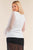 Plus Size Relaxed Fit Deep Plunge V-neck Long Polka Dot Mesh Balloon Sleeve Top